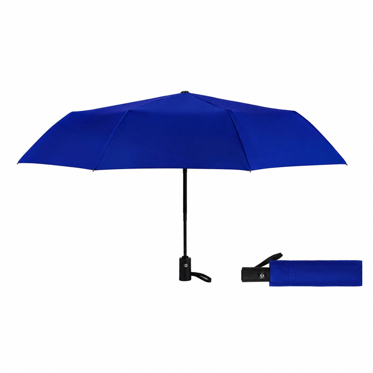 Telescopic Auto Close Travel Umbrella — Red