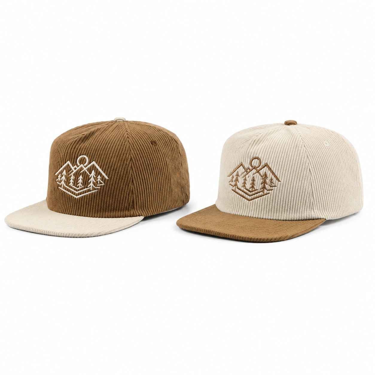 Corduroy Flat Brim Cap