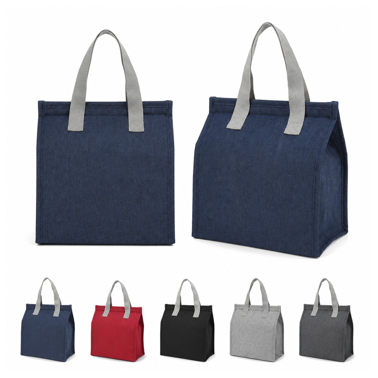 Denim Blue Insulated Lining Tote Bag