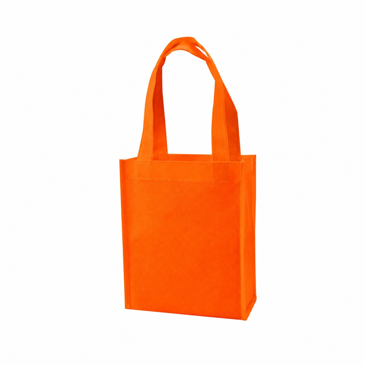 Mini 4" Gusset Tote Bag — Orange