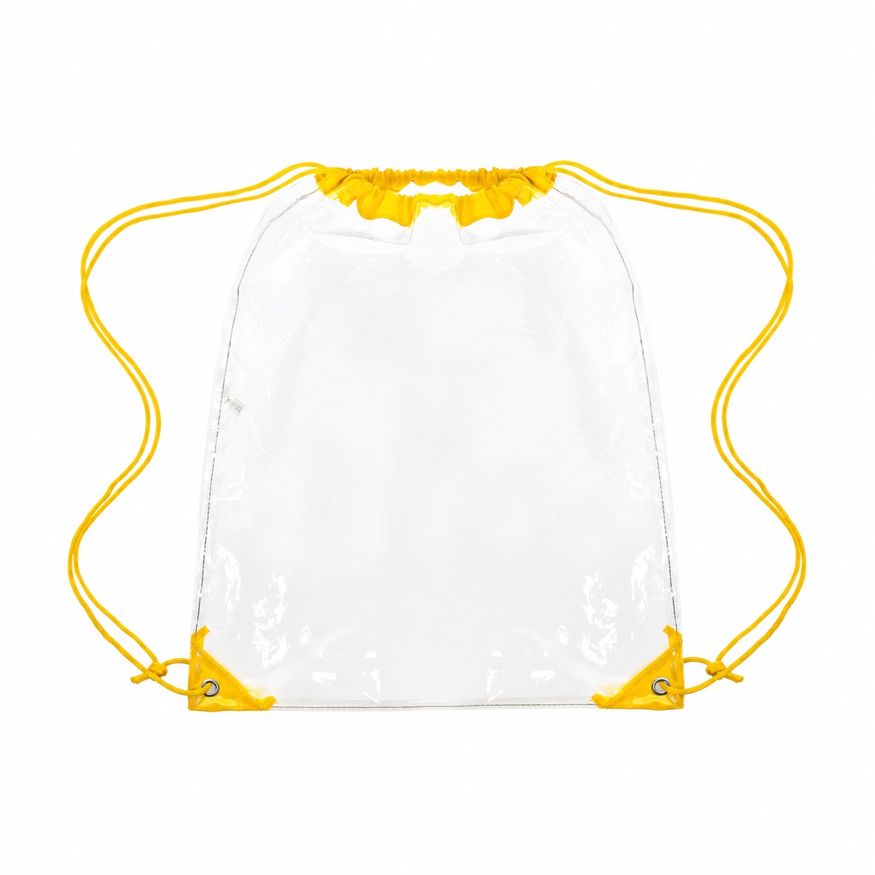 Large Reinforced Corners Drawstring Bag — Yellow
