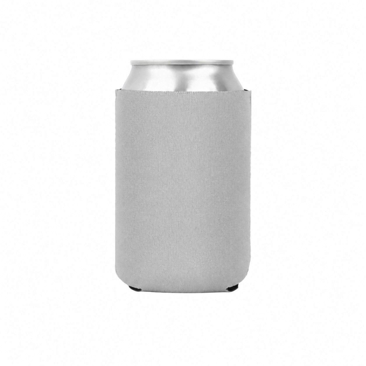 Magnetic Neoprene Can Cooler — Light Gray