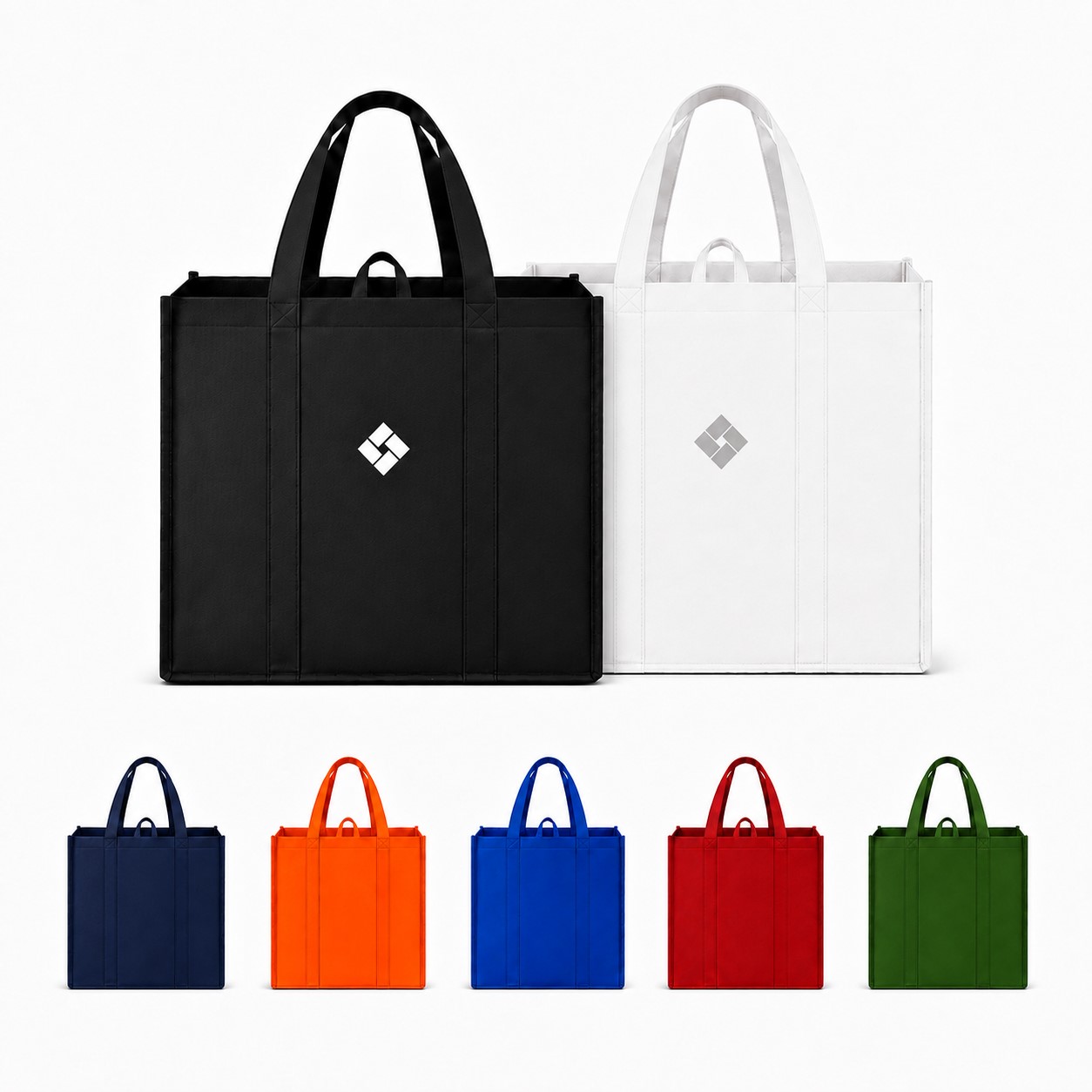 Reinforced Non-Woven Polypropylene Grocery Tote