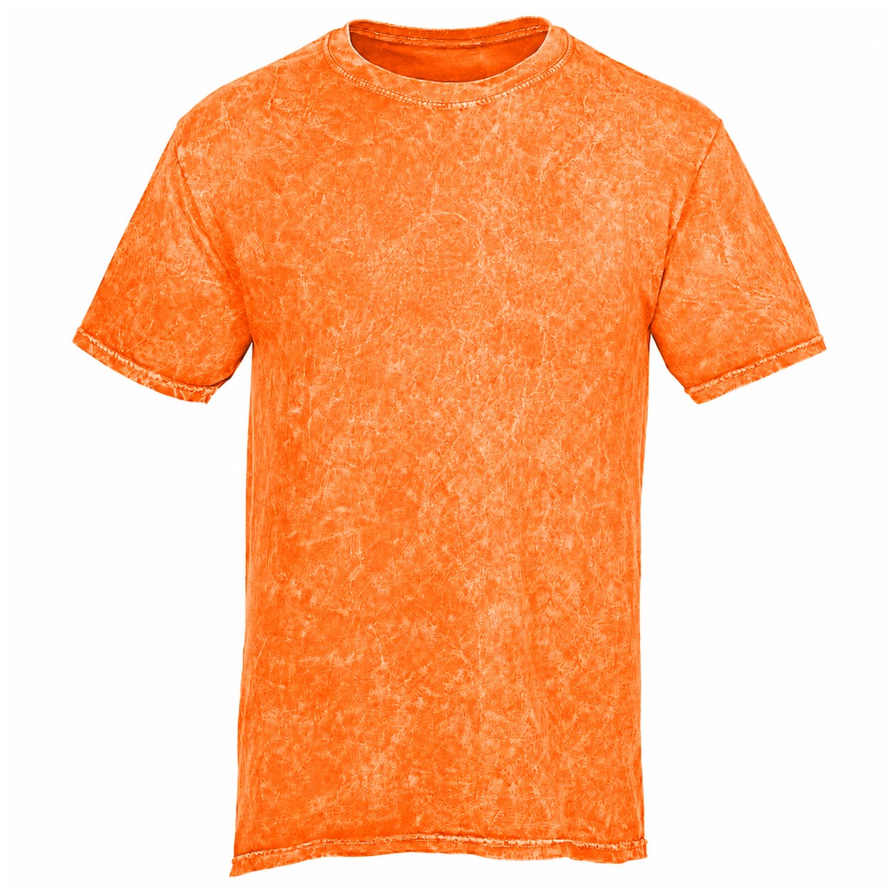 Vintage Wash Cotton Tie Dye Shirt — Orange