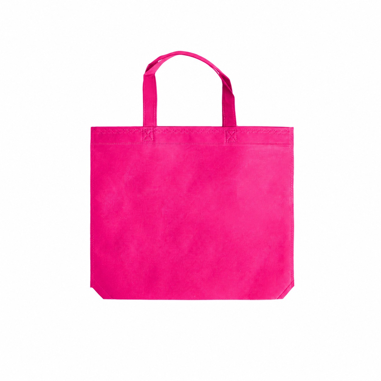 Smooth Surface Tote Bag — Fuchsia Pink