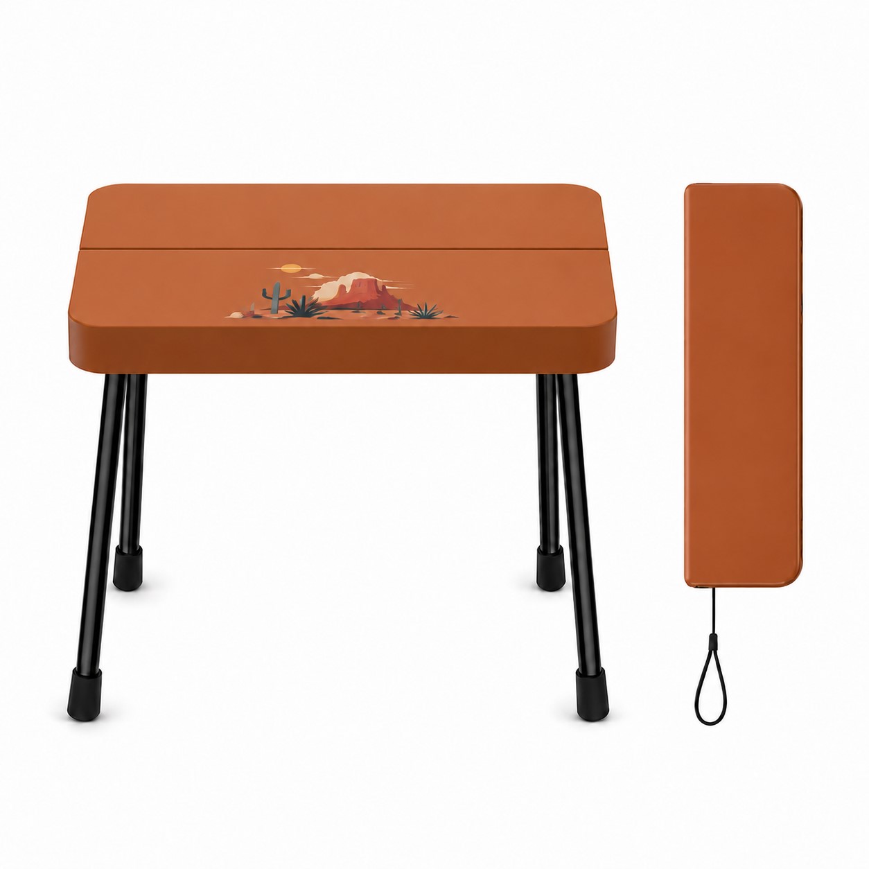 Polypropylene Folding Stool With Aluminum Supports