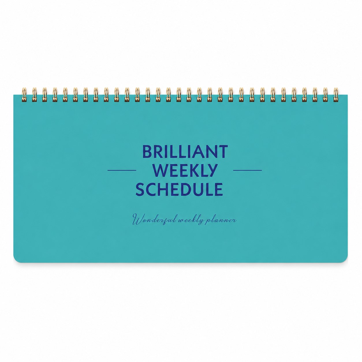 Undated Weekly Planner With Metal Double Coil — view 2