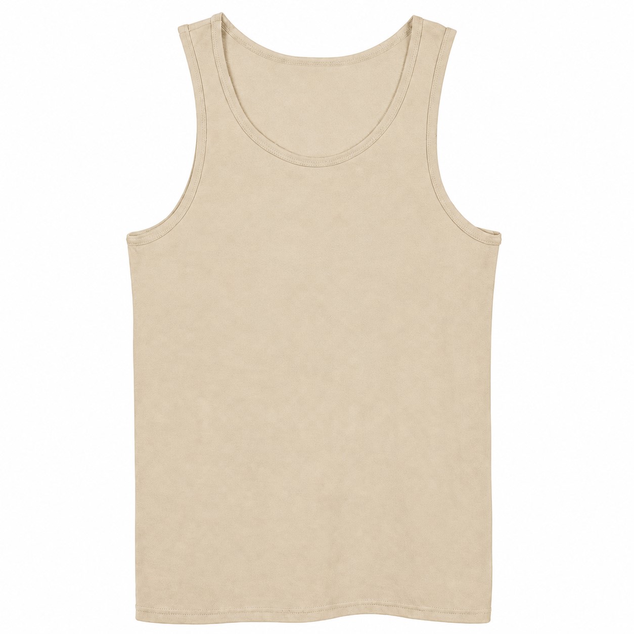 Heavy Cotton Men's Tank Top — Beige