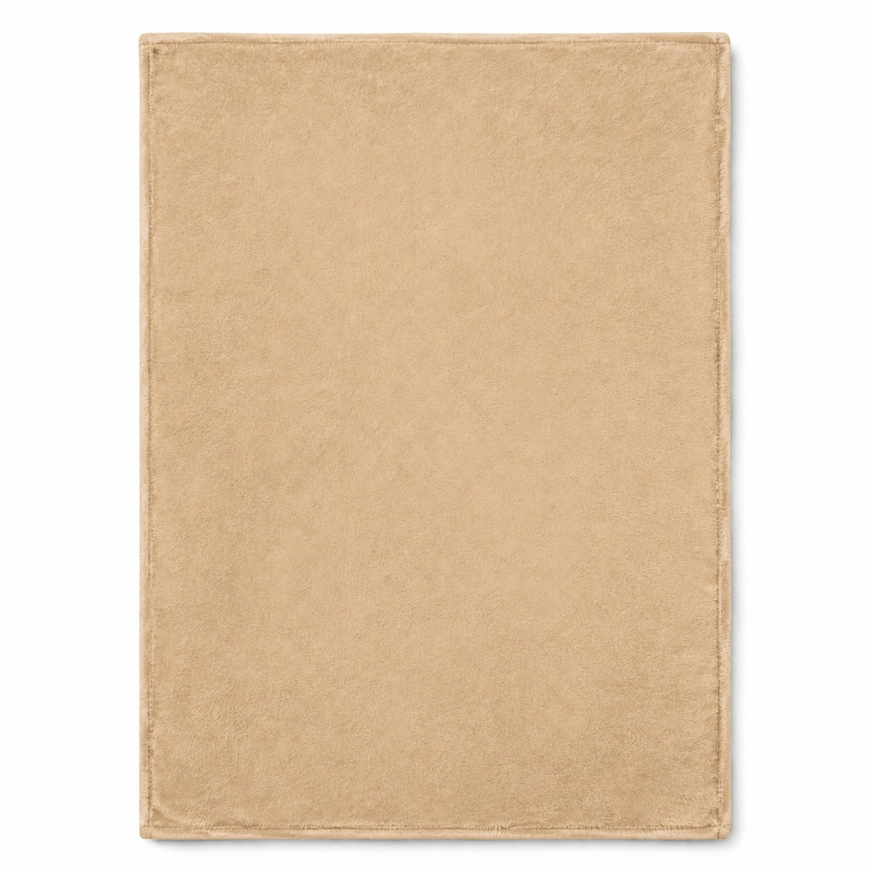 Soft Flannel Travel Blanket — Tan Beige