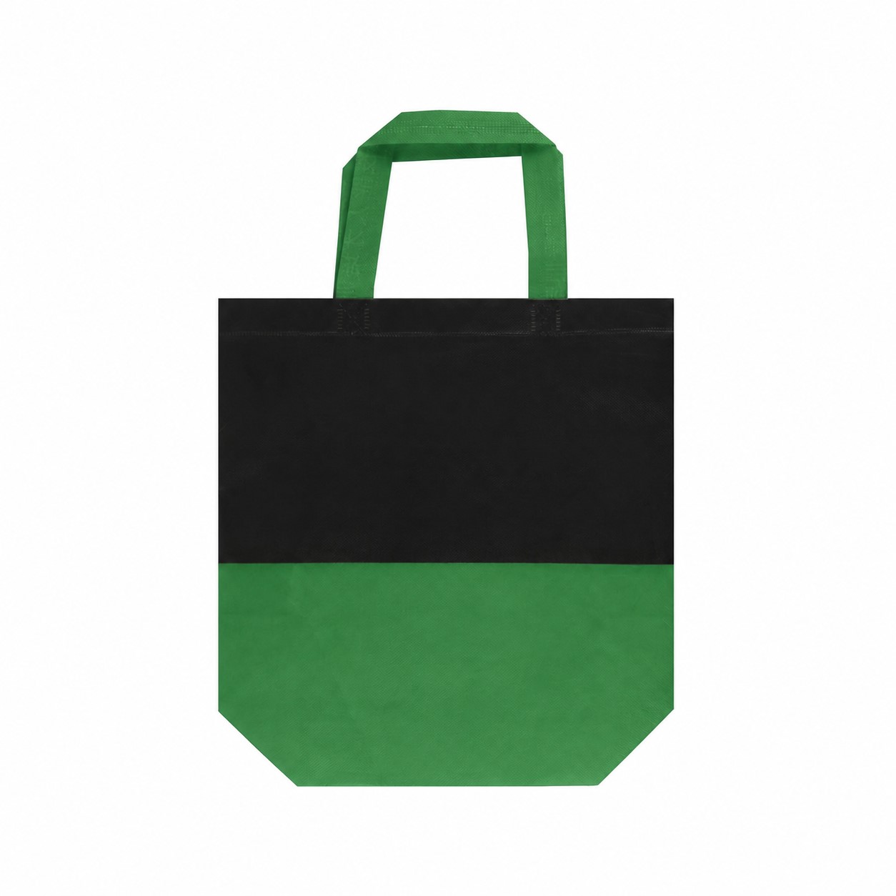 Two-Tone Laminated Non-Woven Tote Bag — Green