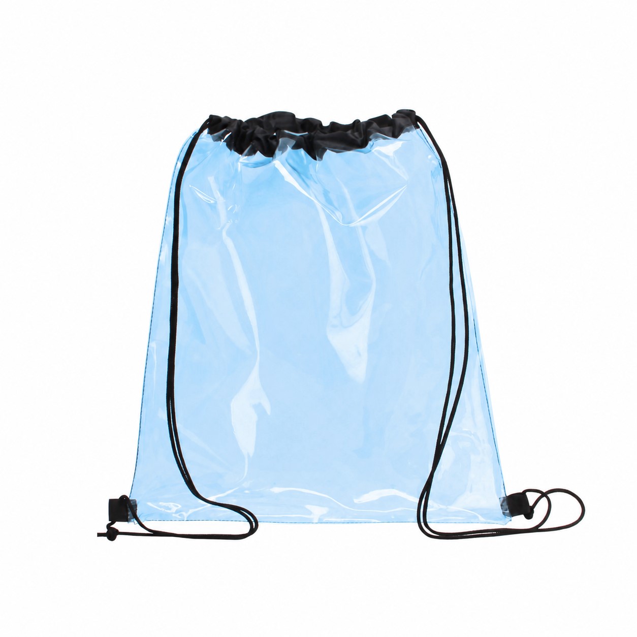 PVC Drawstring Bag — Baby Blue