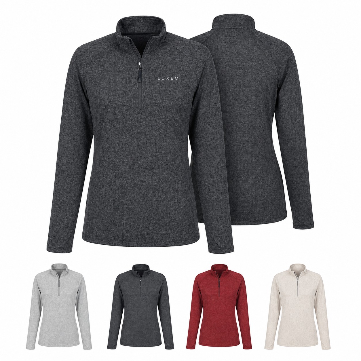 Ladies Recycled Stretch Quarter Zip Pullover