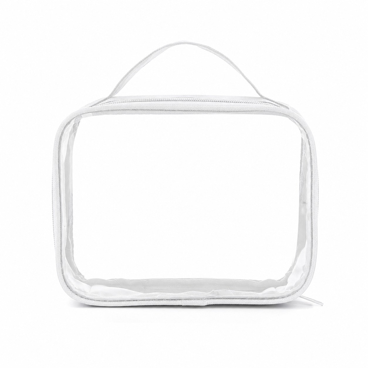 PVC And 600D Polyester Toiletry Bag — White