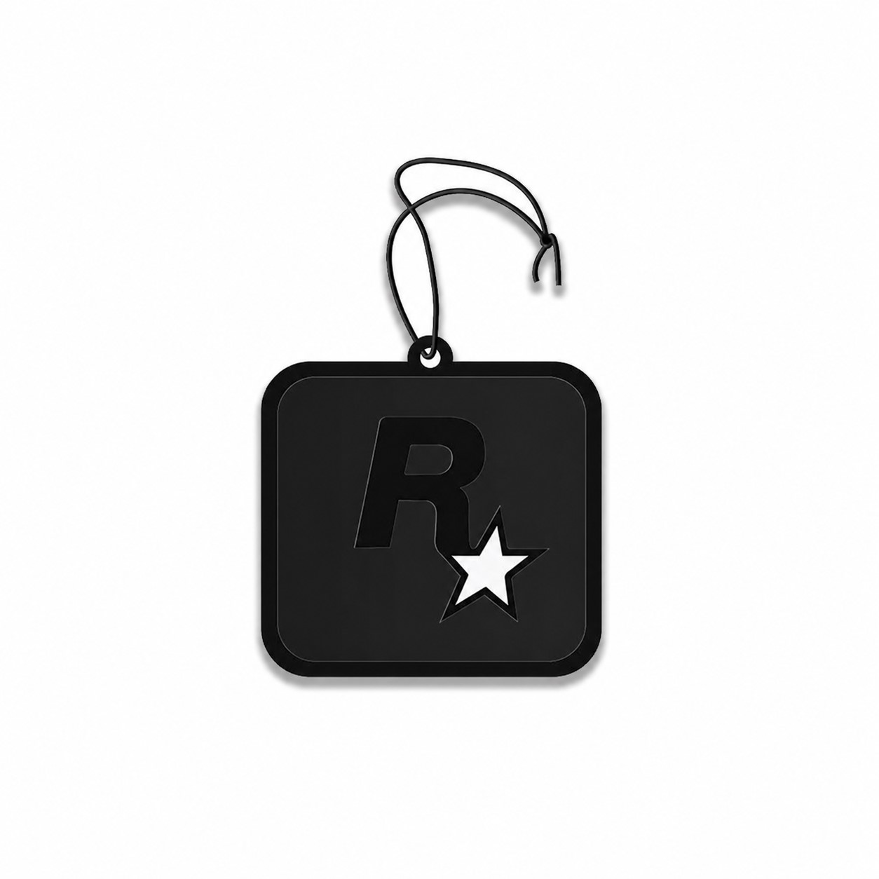 Square Scented Paper Air Freshener — Black