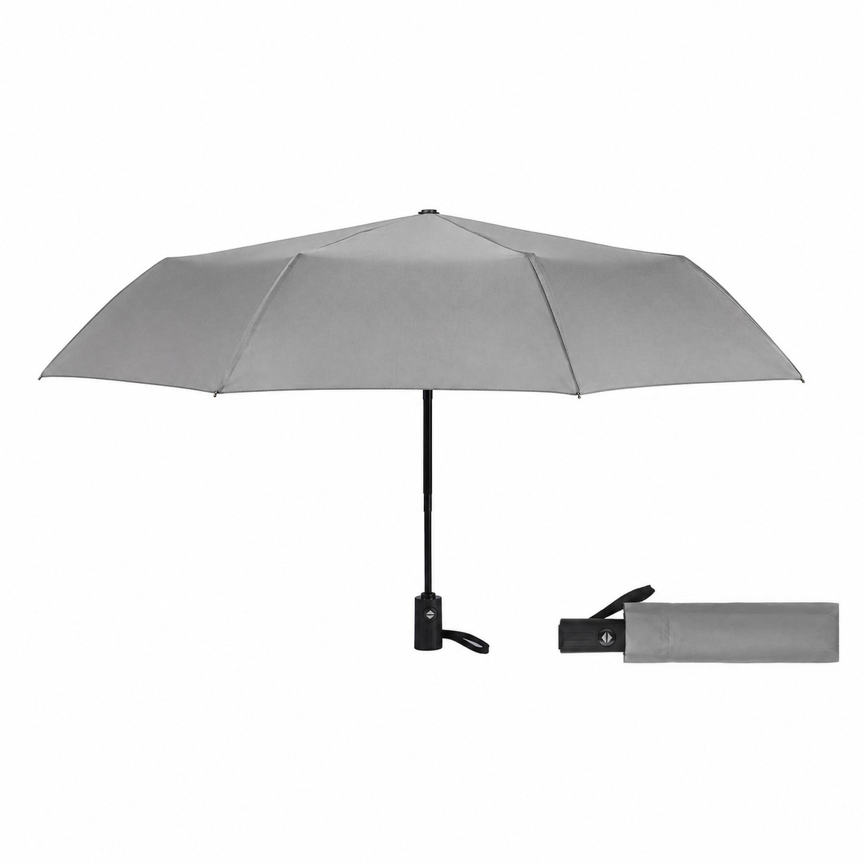 42" Automatic Compact Umbrella — Gray
