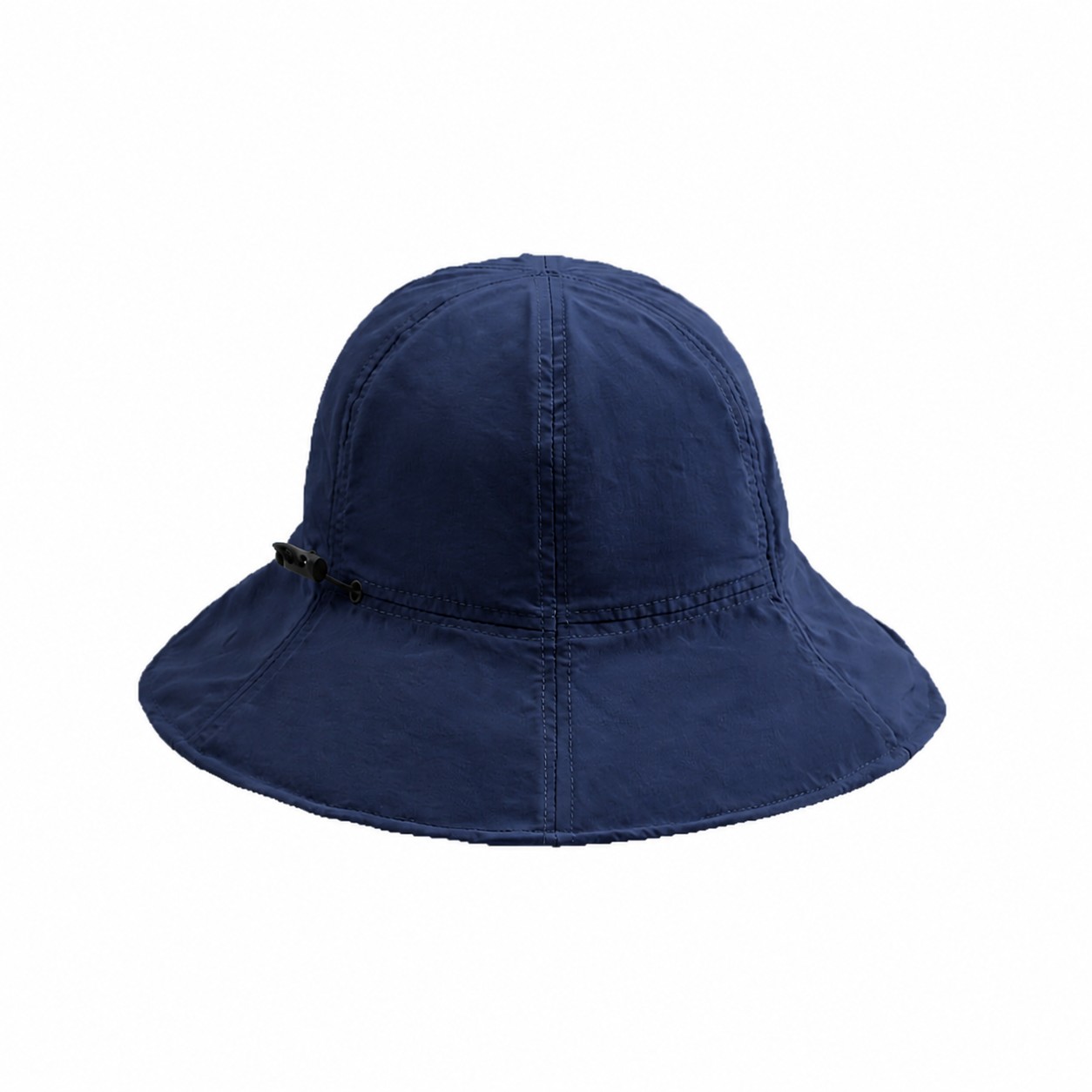 Polyester Side Toggle Sun Hat — Navy Blue