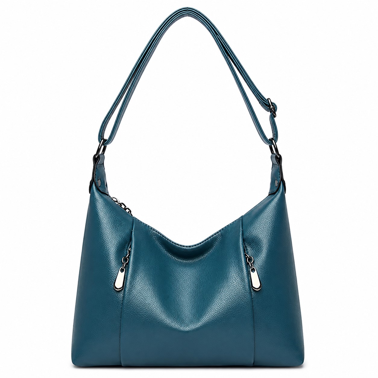 Adjustable Leather Shoulder Tote — view 2