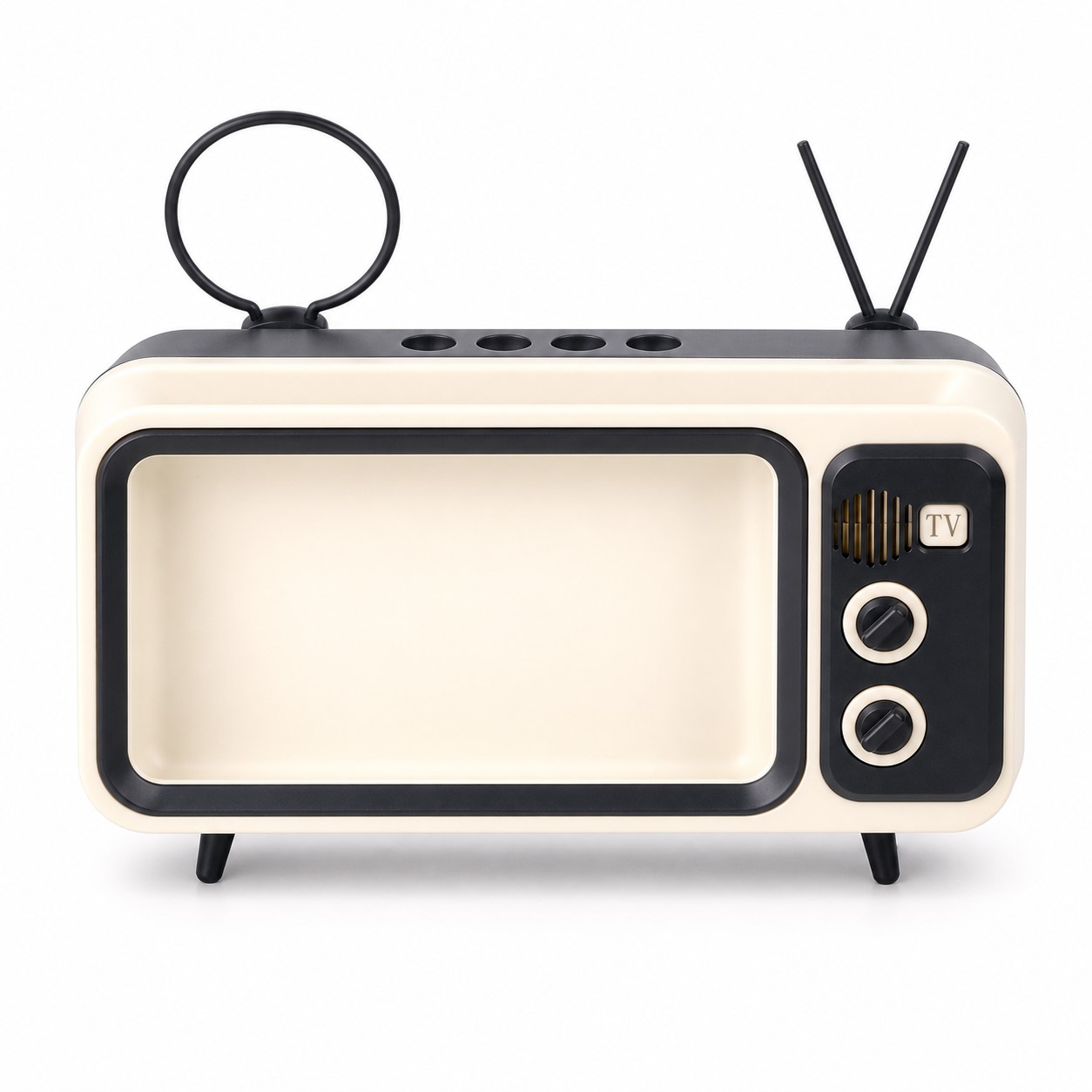 Retro TV Phone Holder With Wireless Speaker — view 2