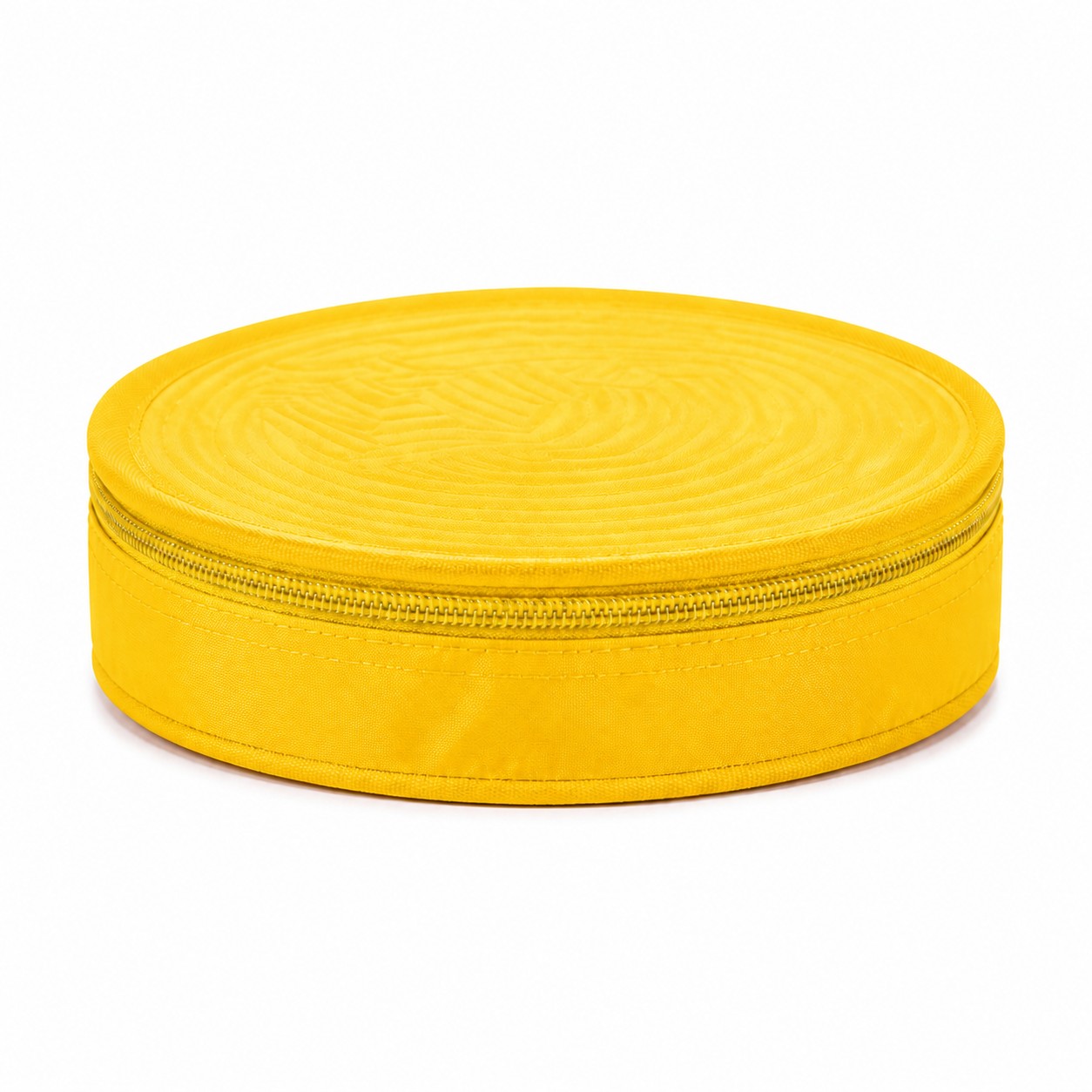 Four Section Collapsible Plastic Cup — Yellow