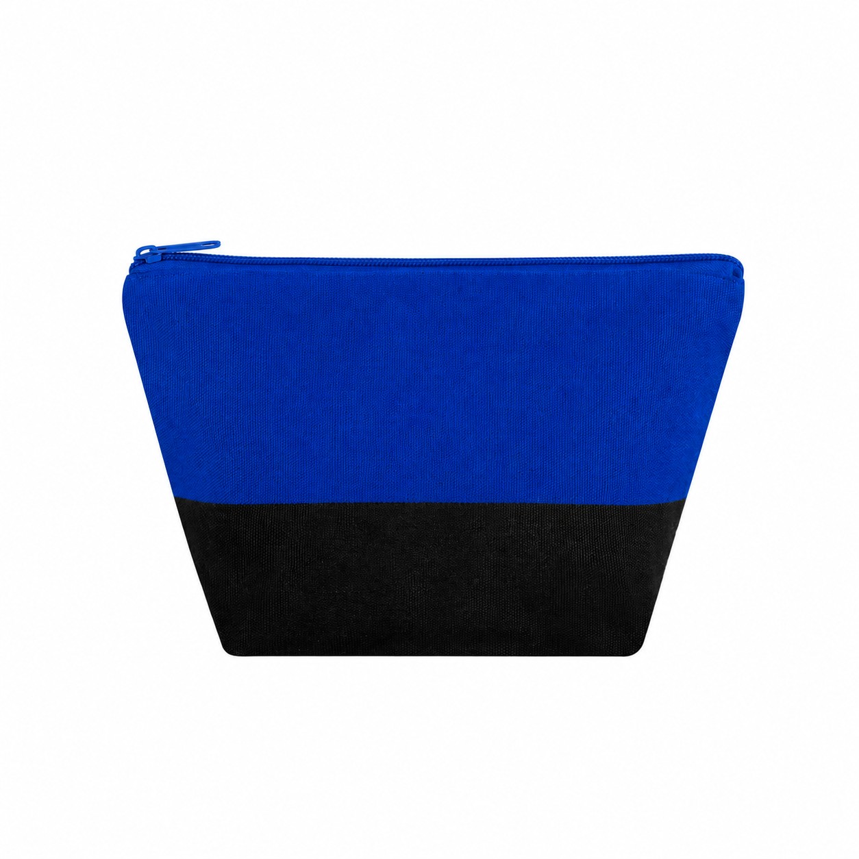 Canvas Zippered Storage Makeup Bag — Royal Blue