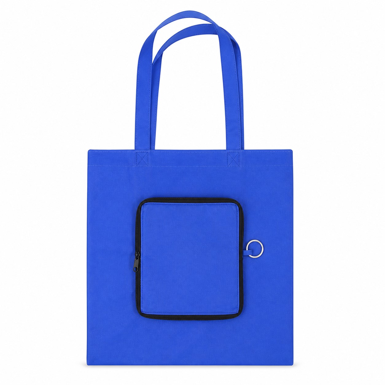 Foldable Oxford Tote With Integrated Zipper Pouch — view 2