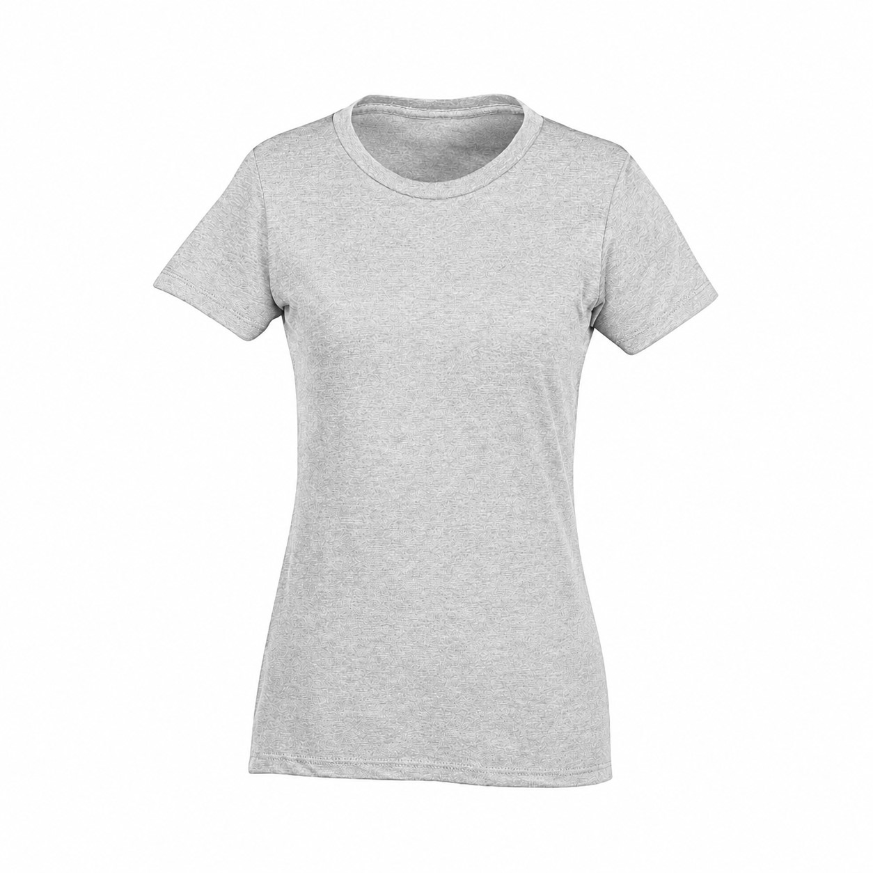 Ladies Combed Ringspun Cotton Blend Tee — Silver