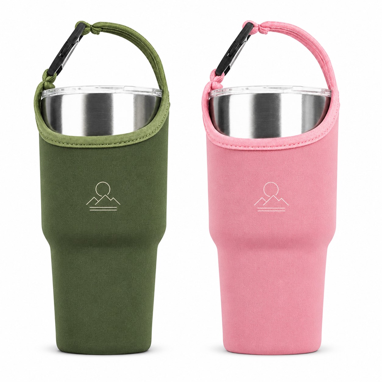 Handled Neoprene Insulated Tumbler Sleeve
