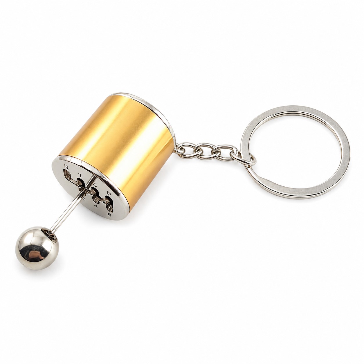 Mini Manual Gear Shift Stress Keychain — view 2