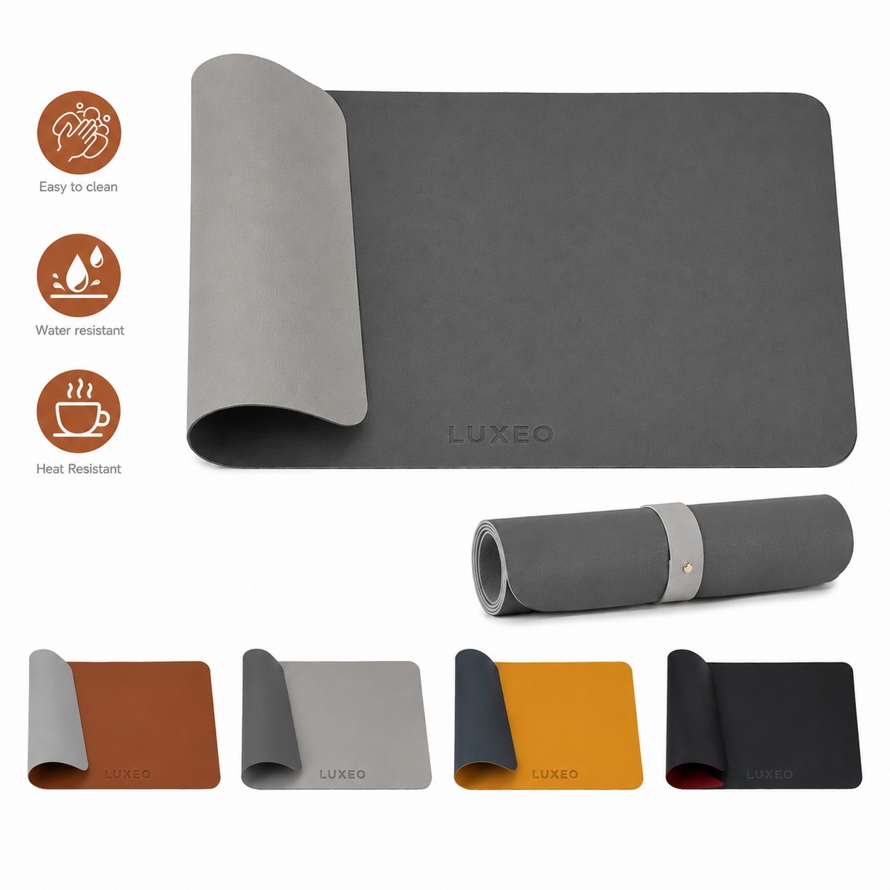 Large Two Tone PU Mouse Pad