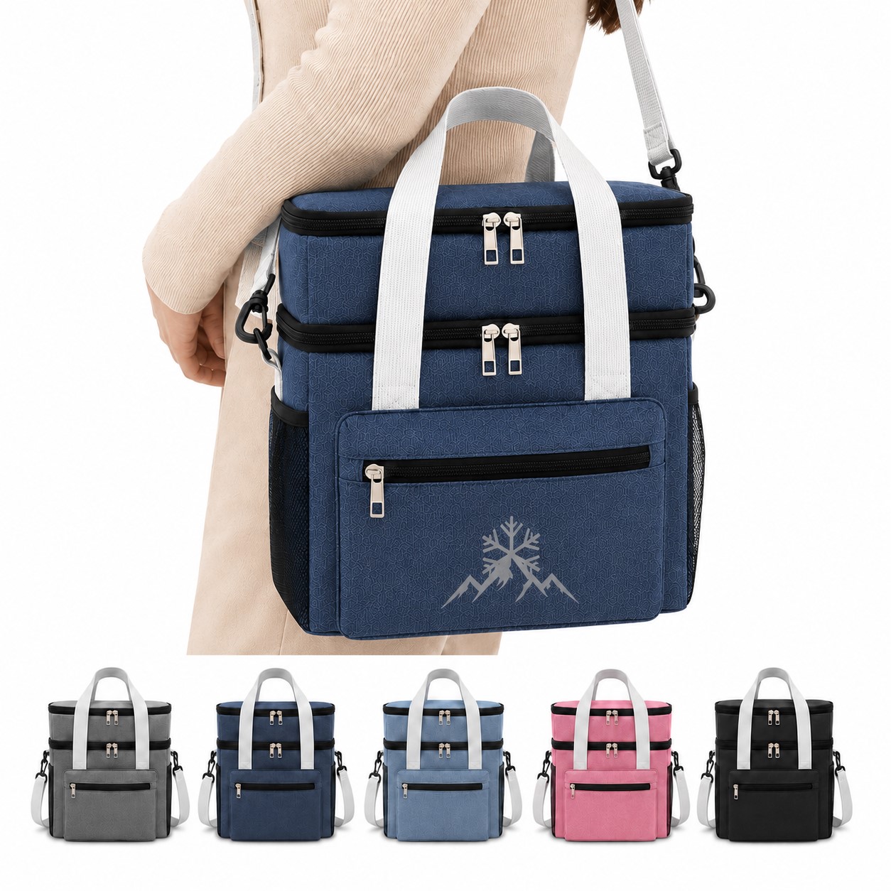 Double Deck Oxford Lunch Bag
