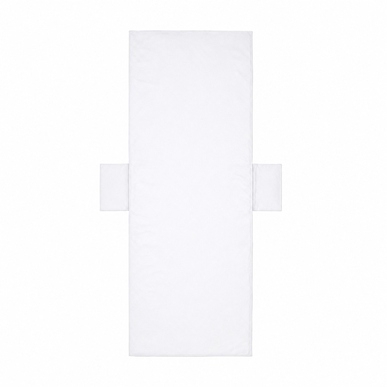 Microfiber Lounge Chair Cover With Side Pockets — White