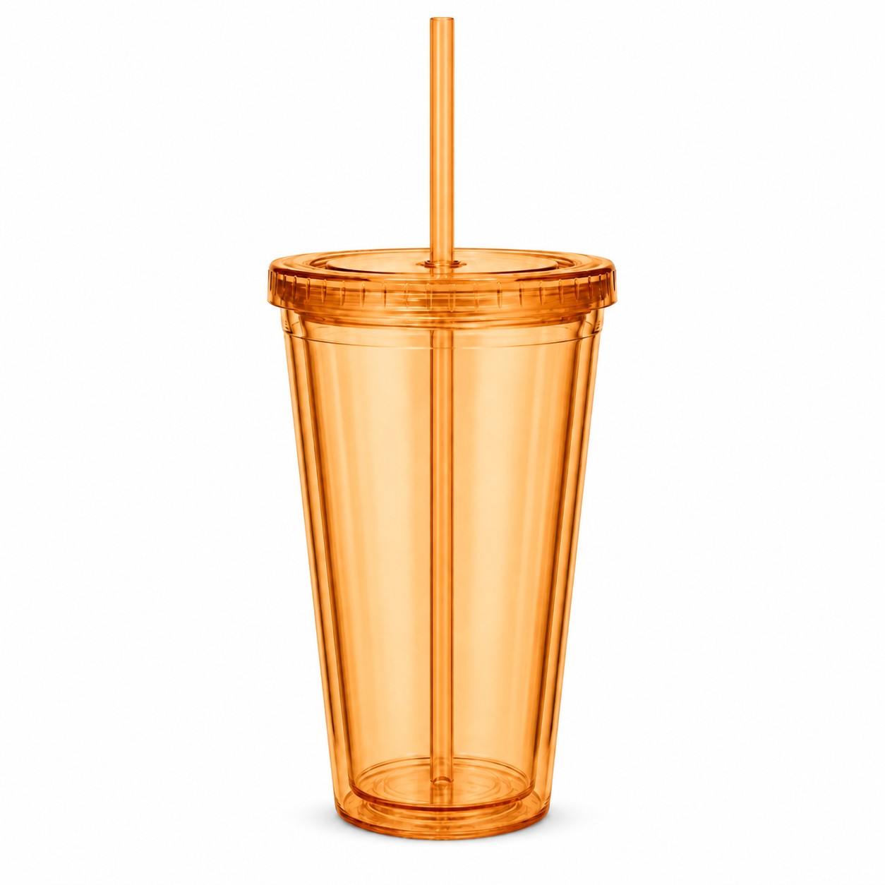 Double Wall 16 Oz Acrylic Journey Tumbler — Orange