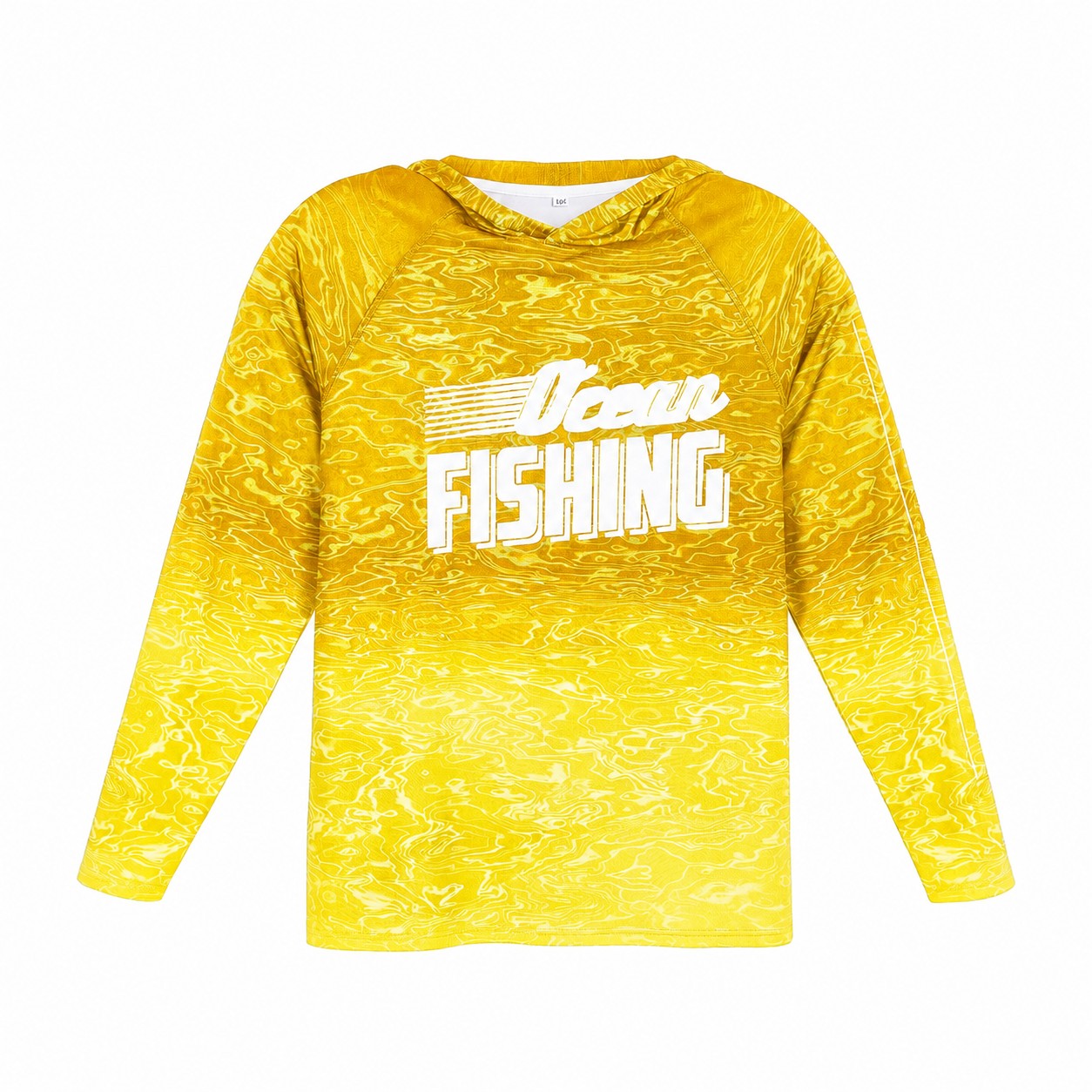 Fishing Sun Hoodie — Yellow