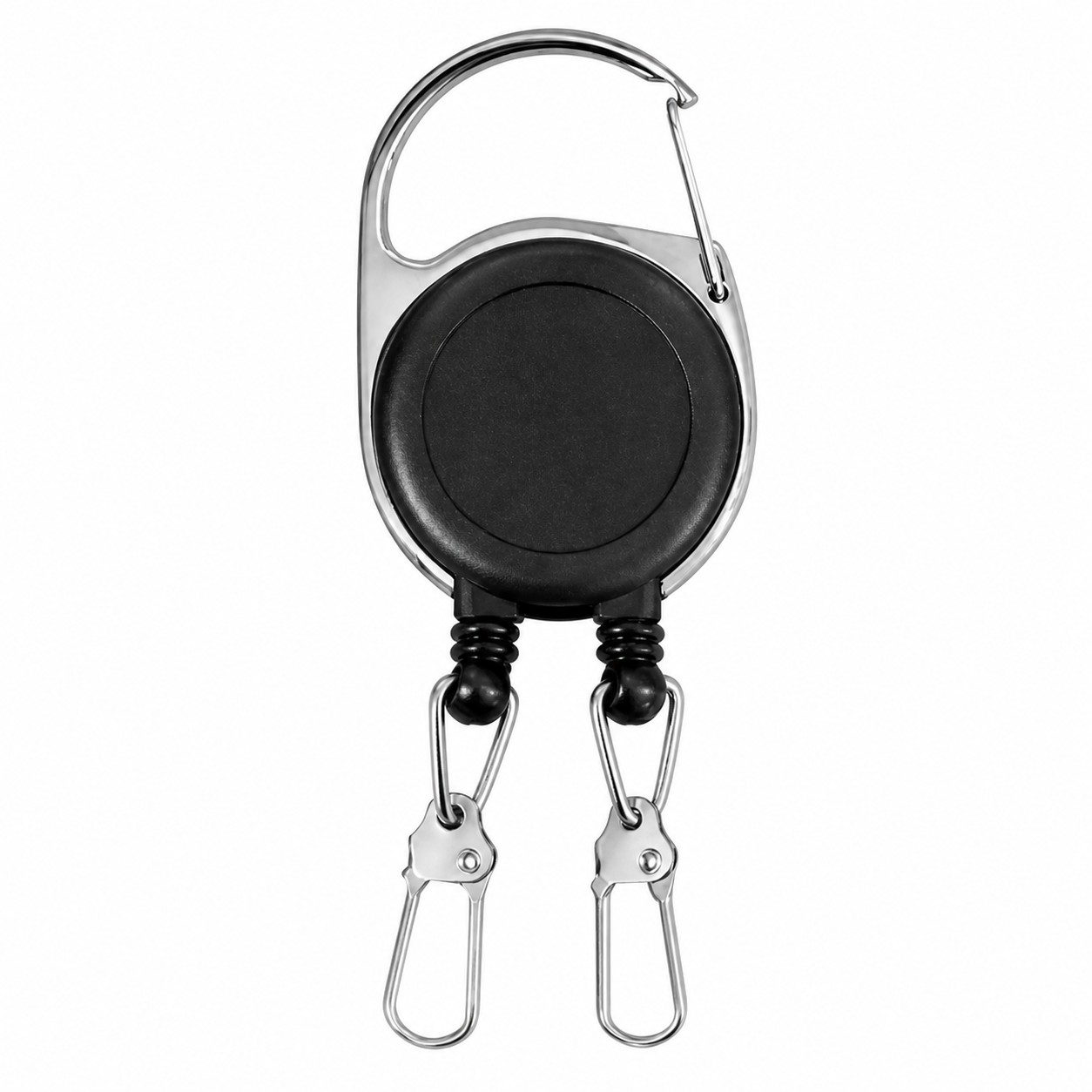 Dual Pull Metal Carabiner Badge Reel — view 2