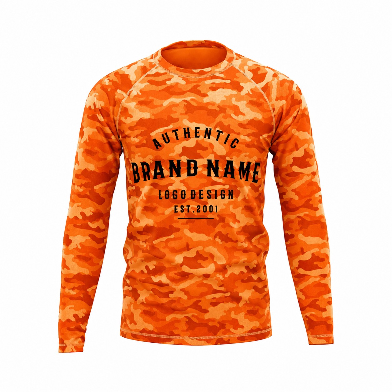 Raglan Sleeve Workout Shirt — Orange
