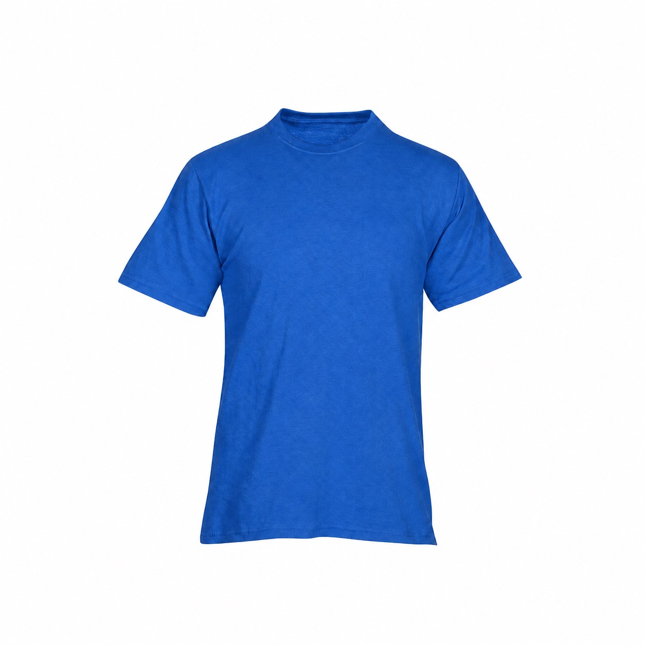 Classic Cotton Screen T Shirt — Blue