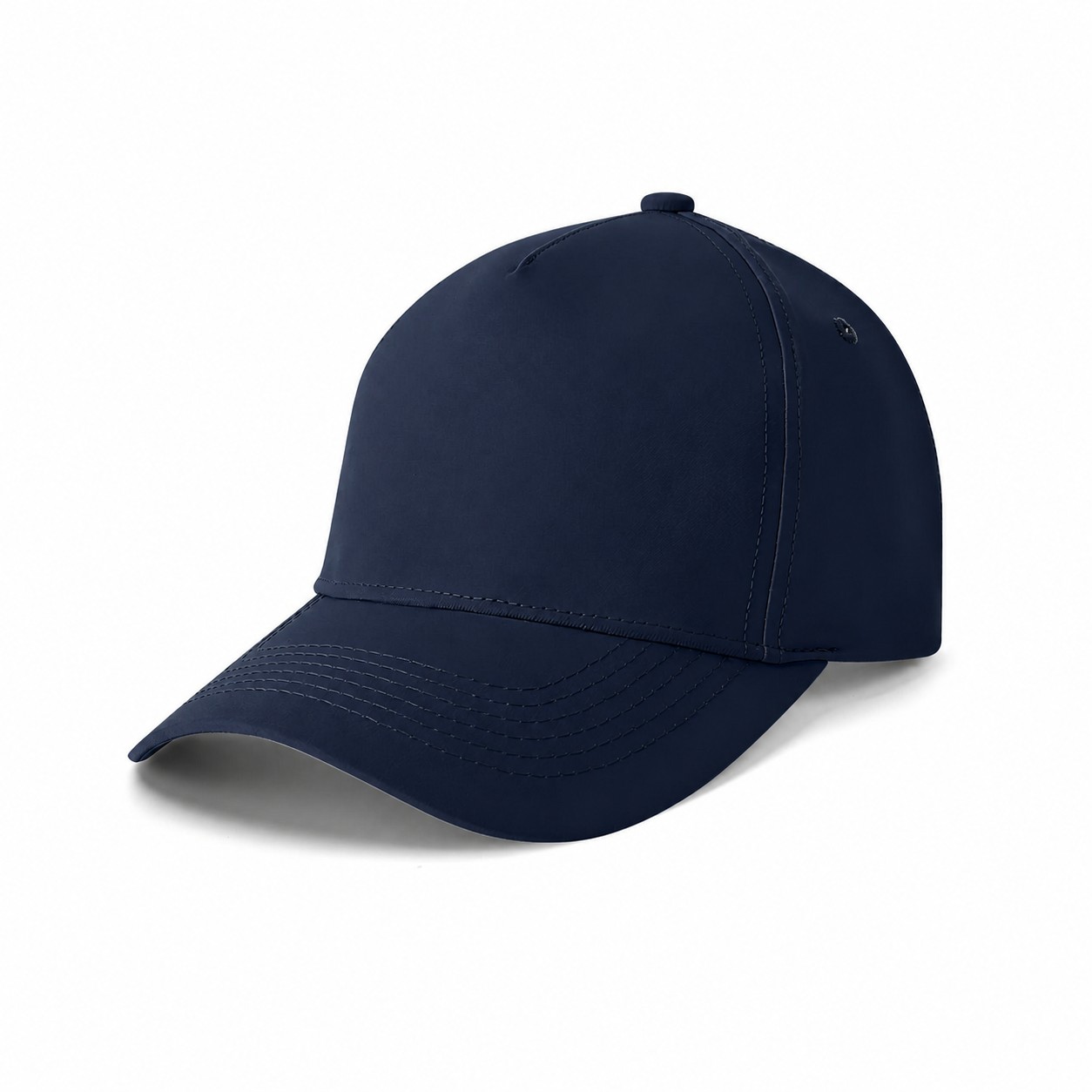 Moisture-Wicking Sweatband Cap — Navy Blue