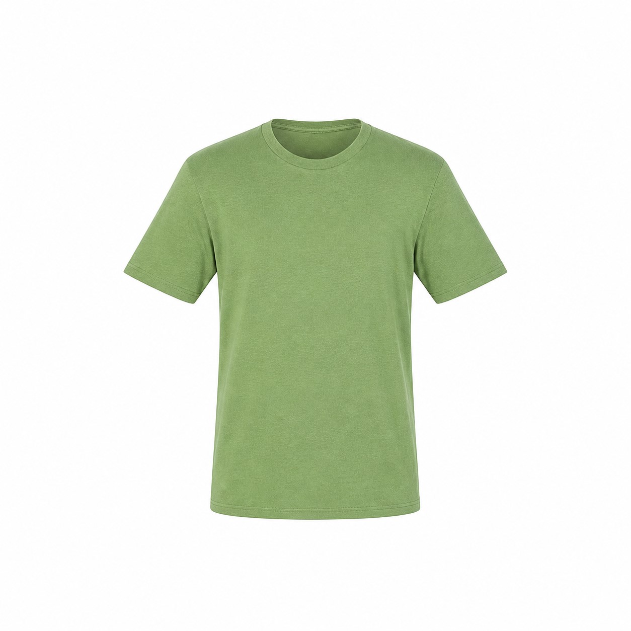 Fine Jersey Cotton Polyester Tee — Green