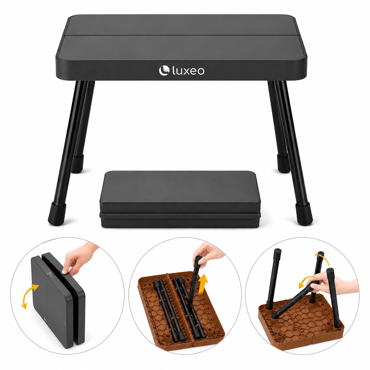 Plastic Folding Stool With Protective Carry Case