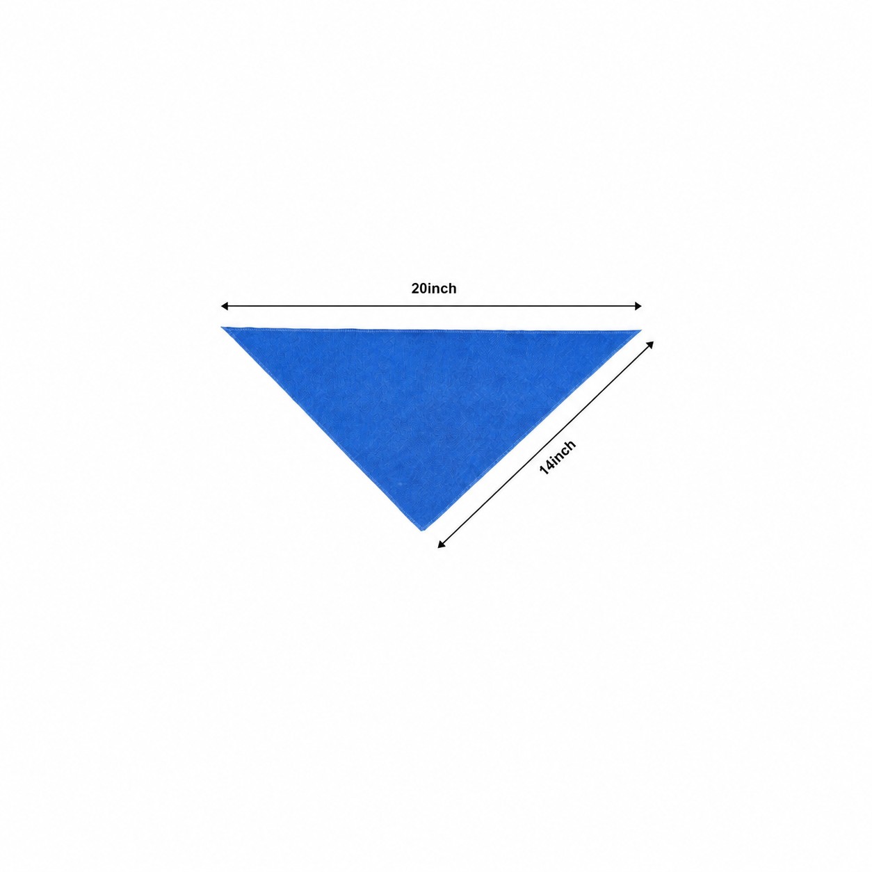 Cotton Triangle Pet Bandana — Blue