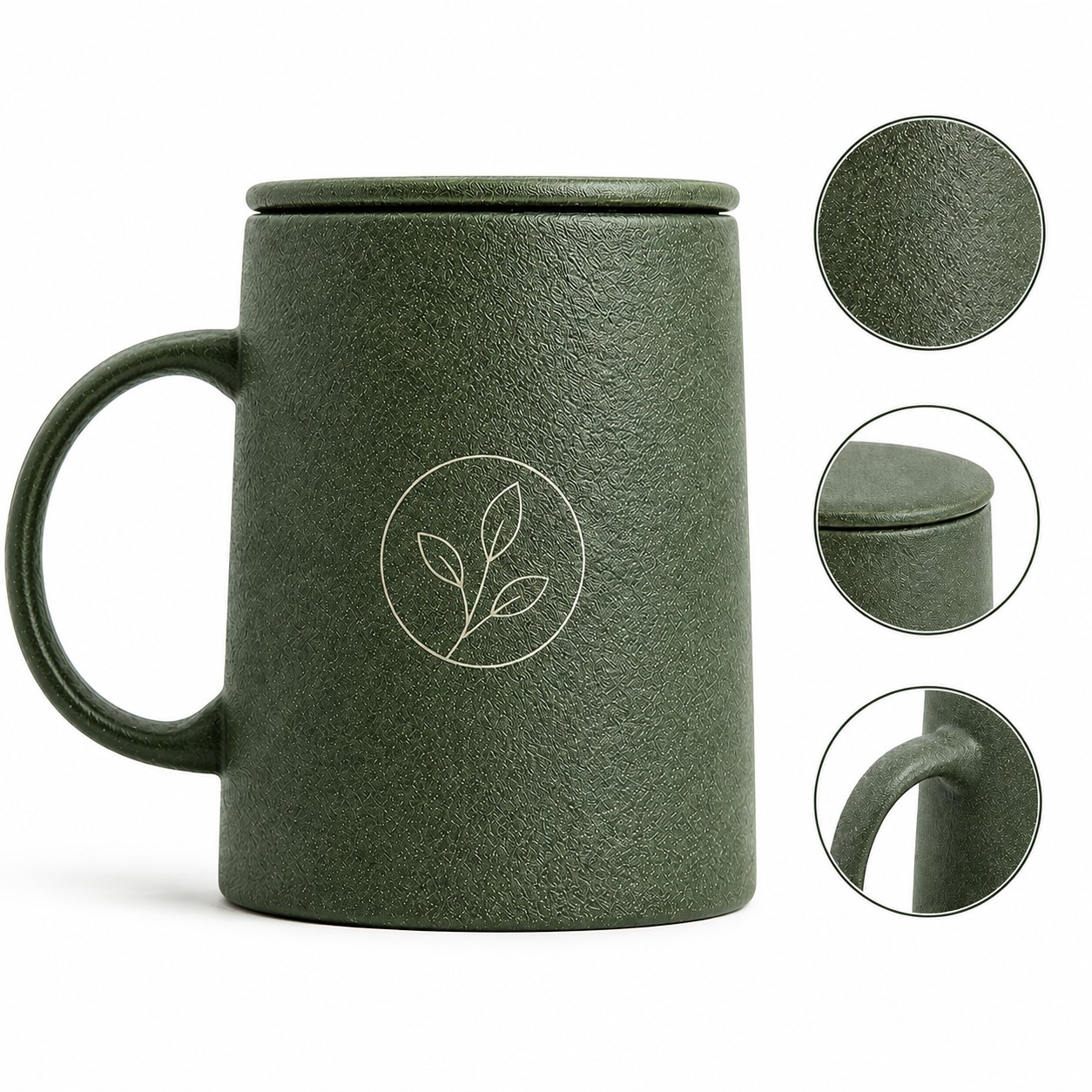 Frosted 11 Oz Ceramic Coffee Mug