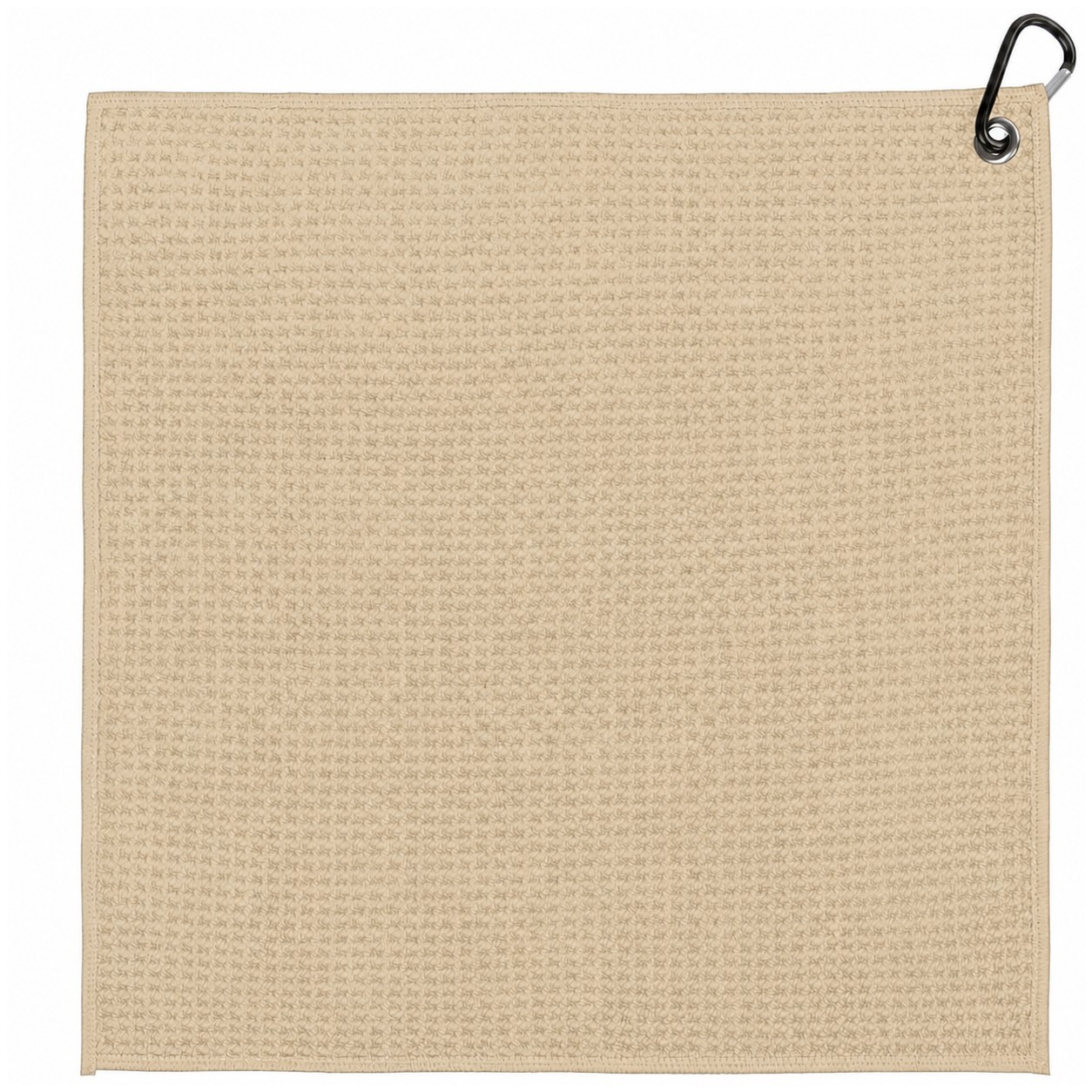 Waffle Polyester Golf Towel — Beige