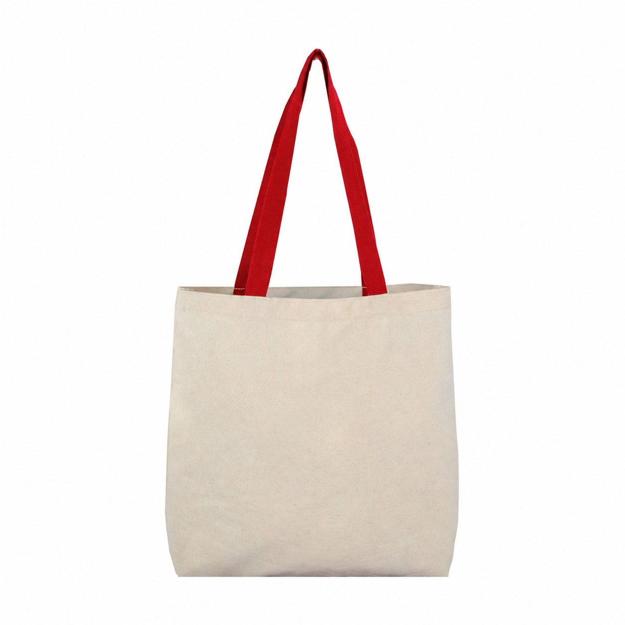 Cotton Color Tote Bag — Red