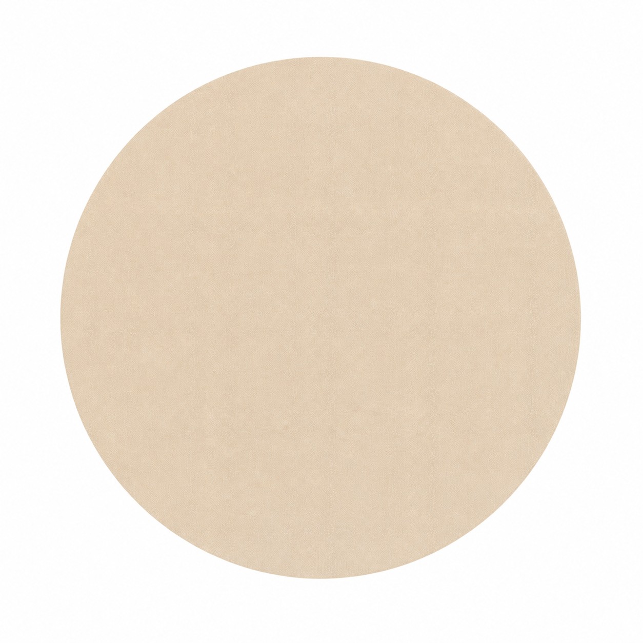 Eight Inch Round Fabric Mouse Pad — Natural Beige