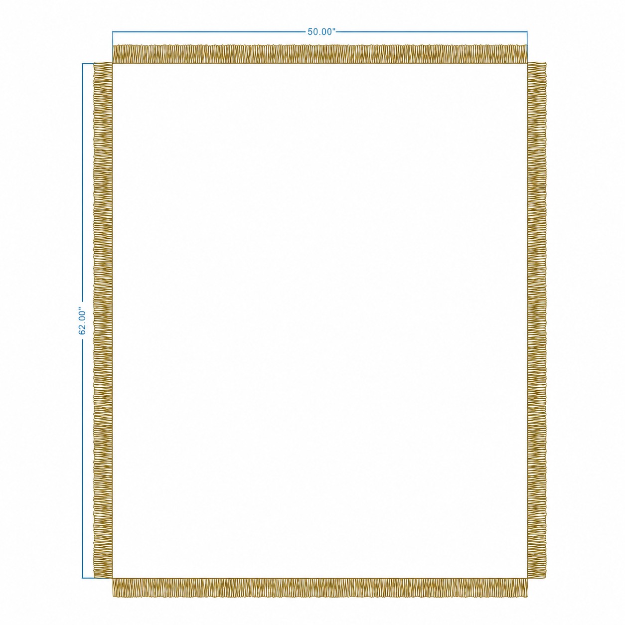 Jacquard Woven Throw Blanket — Brass Gold