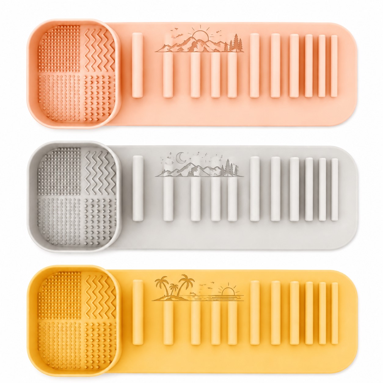 Wall-Mounted ABS Brush Care Organizer