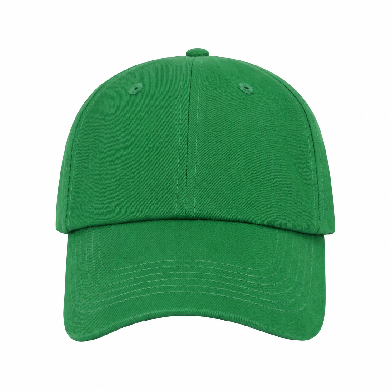 Brushed Cotton Twill Dad Cap — Green