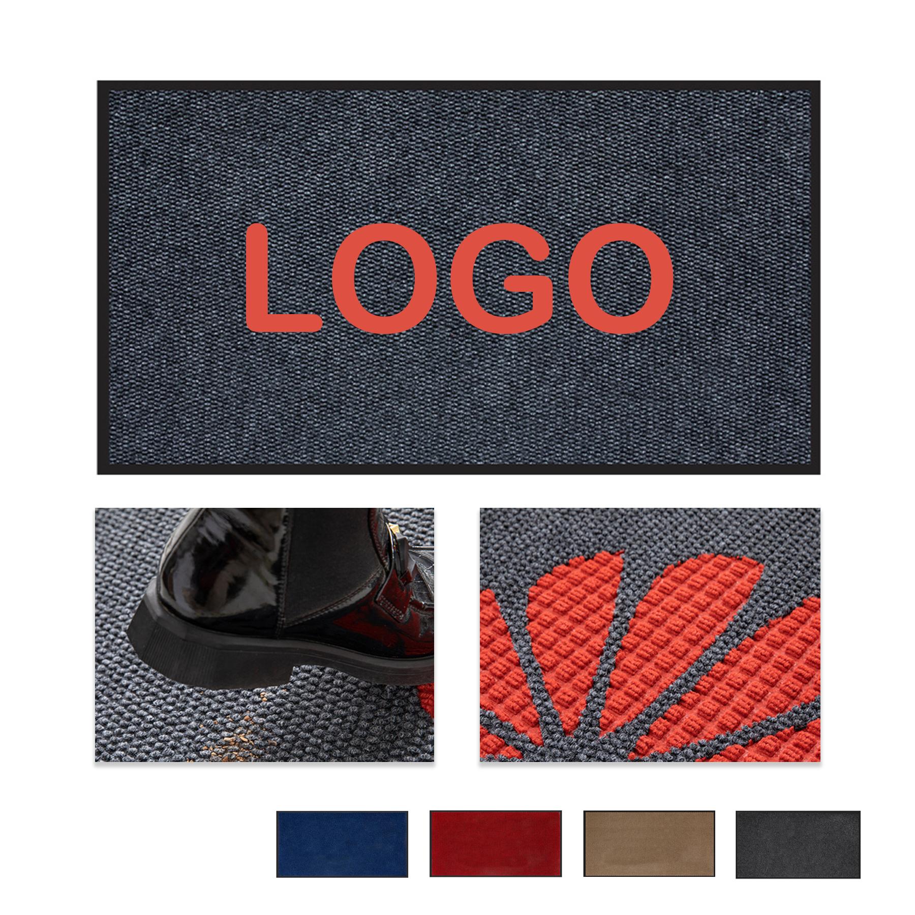 Flax Floor Mat With Nitrile Backing