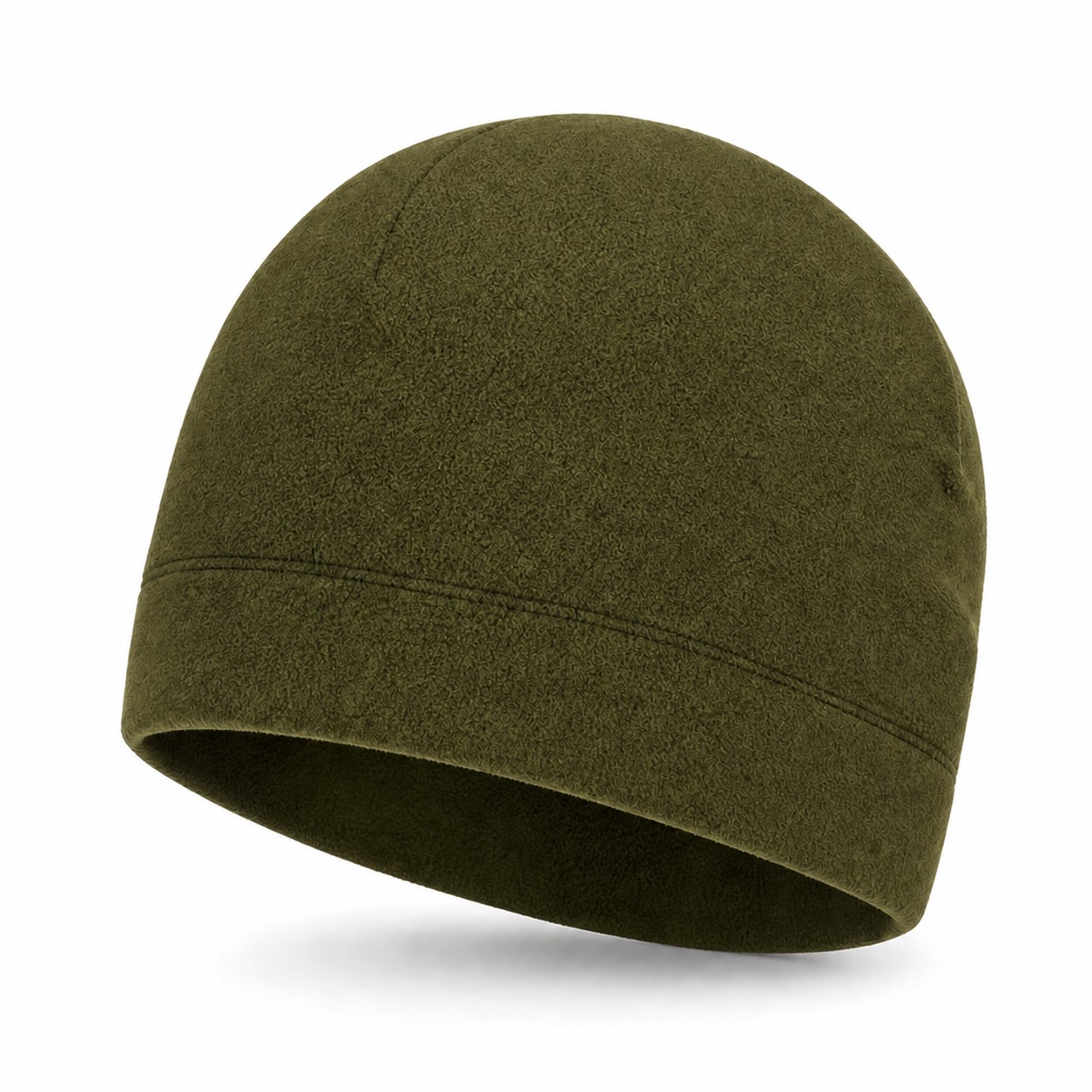 Fleece Cold Weather Skull Cap — Army Green