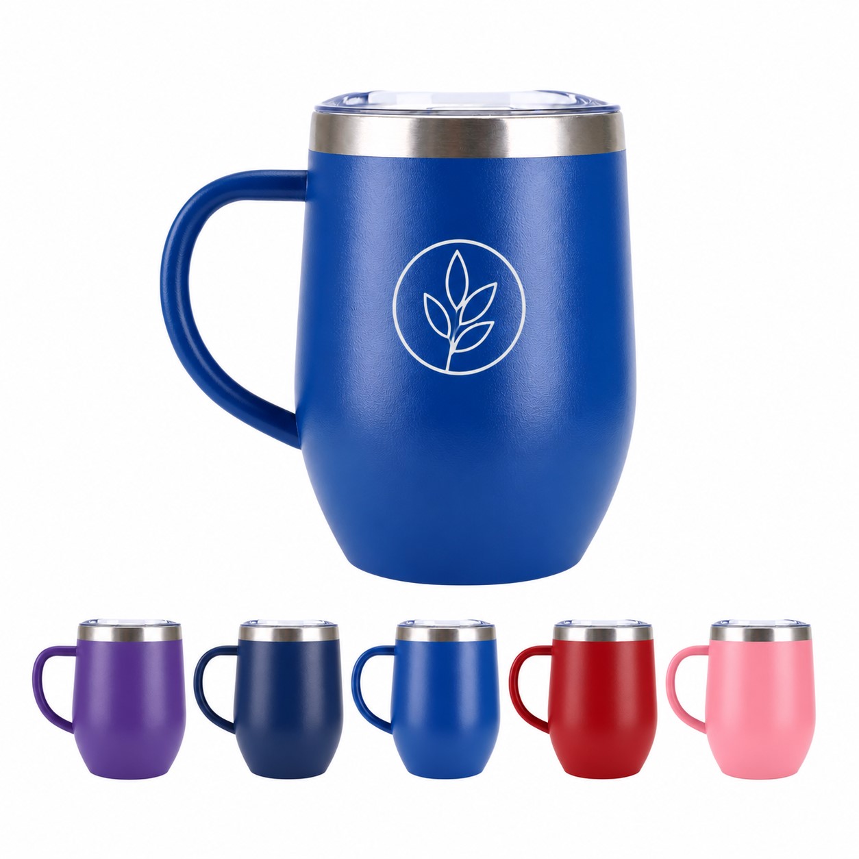 Handled 12 Oz Insulated Stainless Steel Mug